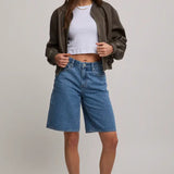 WRANGLER DENIM SHORTS - MID FARRAH / INFINITE BLUE