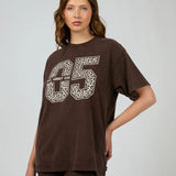 ALL ABOUT EVE - NICO RELAXED TEE / BROWN