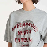 WRNAGLER RATTLED BOXED TEE-MID GREY MARLE