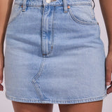 WRANGLER REPAIR MINI SKIRT-TOUR BLUE