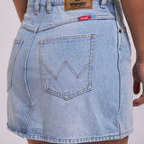 WRANGLER REPAIR MINI SKIRT-TOUR BLUE