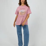 ALL ABOUT EVE TEE - ROCKY MOUNTAINS RELAXED TEE /  QUARTZ PINK