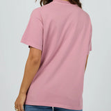 ALL ABOUT EVE TEE - ROCKY MOUNTAINS RELAXED TEE /  QUARTZ PINK
