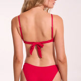 HEAVAN SWIMWEAR - MADELINE TOP / RED