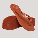 HAVAIANAS SLIM SQUARE LOGO POP UP -RUST