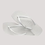 HAVAIANAS JANDALS -SLIM SQUARE / WHITE
