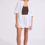 SEA LEVEL - SUNSET BEACH SHORTS WHITE