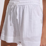 SEA LEVEL - SUNSET BEACH SHORTS WHITE