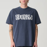 SDOUBLE - T-SHIRT - DESIGN BY / WASHED NAVY