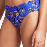 SEA LEVEL BIKINI BOTTOM - CARNAVALE' MID BIKINI PANT / COBALT