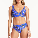 SEA LEVEL BIKINI BOTTOM - CARNAVALE' MID BIKINI PANT / COBALT