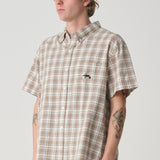 S-DOUBLE S/S SHIRT - BLEND CHECK SHIRT