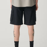 S DOUBLE CARGO SHORTS - CARGO WORKSHORT / BLACK