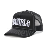 S-DOUBLE CAP - MID-BLOCK CURVED PEAK TRUCKER