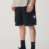 S DOUBLE CARGO SHORTS - CARGO WORKSHORT / BLACK