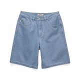 S DOUBLE DENIM SHORTS - DENIM STANDARD SHORT / MID BLUE