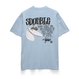 S DOUBLE TEE - PINTAILS / WASHED BLUE