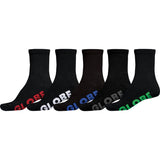 GLOBE SOCKS - STEALTH CREW SOCK 7-11 /  BLACK
