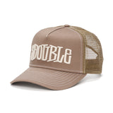 S-DOUBLE CAP - MID-BLOCK CURVED PEAK TRUCKER