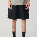 S DOUBLE CARGO SHORTS - CARGO WORKSHORT / BLACK