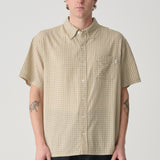 S-DOUBLE S/S SHIRT - STOCK CHECK CLASSIC S/S SHIRT / ARTICHOKE