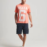 SUPERDRY TEE - CODE CLASSIC OSAKA TEE / FUSION CORAL