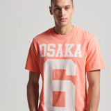 SUPERDRY TEE - CODE CLASSIC OSAKA TEE / FUSION CORAL