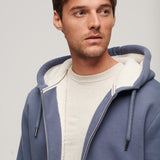 SUPERDRY HOODIE - ESSENTIAL BORG LINED ZIP HOOD