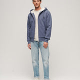 SUPERDRY HOODIE - ESSENTIAL BORG LINED ZIP HOOD