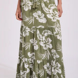 VOLCOM SKIRT - VIPER MAXI SKIRT / MOSS