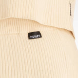 HURLEY SHORTS - HARPER RIB KNIT SHORTS / OAT MILK