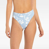 HURLEY BIKINI BOTTOM - TRADEWINDS HI WAIST BAND PANT / GLACIER LAKE