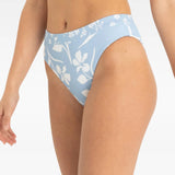 HURLEY BIKINI BOTTOM - TRADEWINDS HI WAIST BAND PANT / GLACIER LAKE