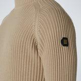 NO EXCESS KNIT - PULLOVER CREWNECK RIB KNIT / STONE