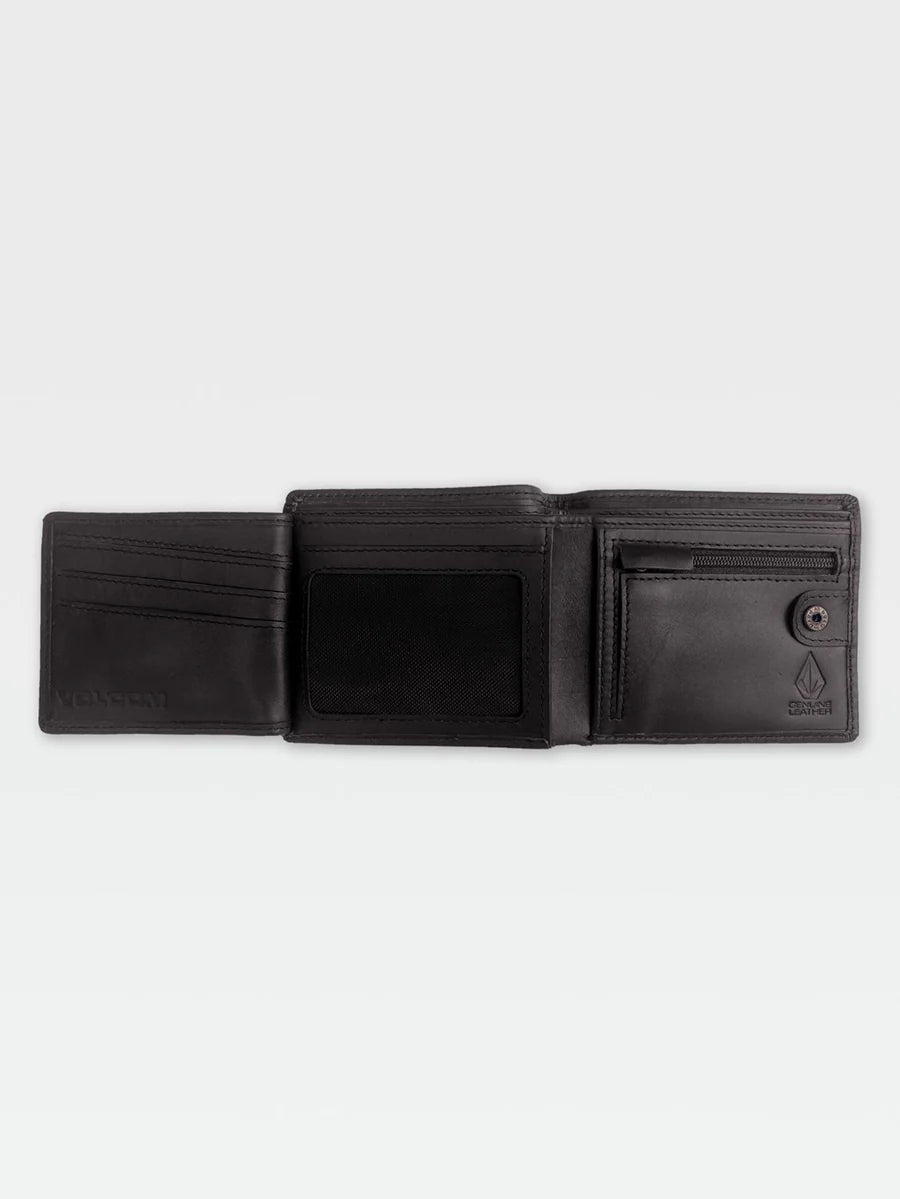 VOLCOM LEATHER WALLET - SINGLE STONE LEATHER WALLET