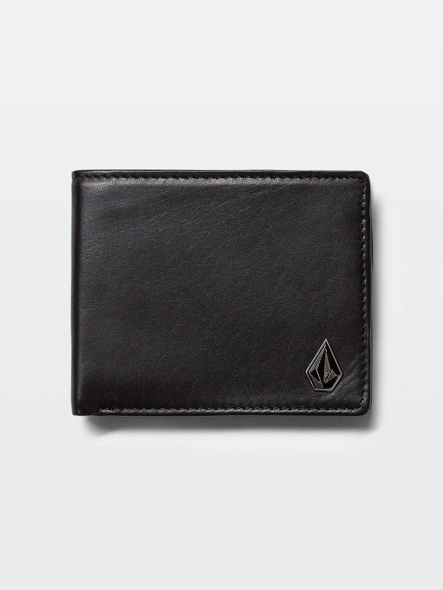 VOLCOM LEATHER WALLET - SINGLE STONE LEATHER WALLET