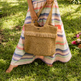 ROXY TOTE BAG - JUNGLE JACK / NATURAL