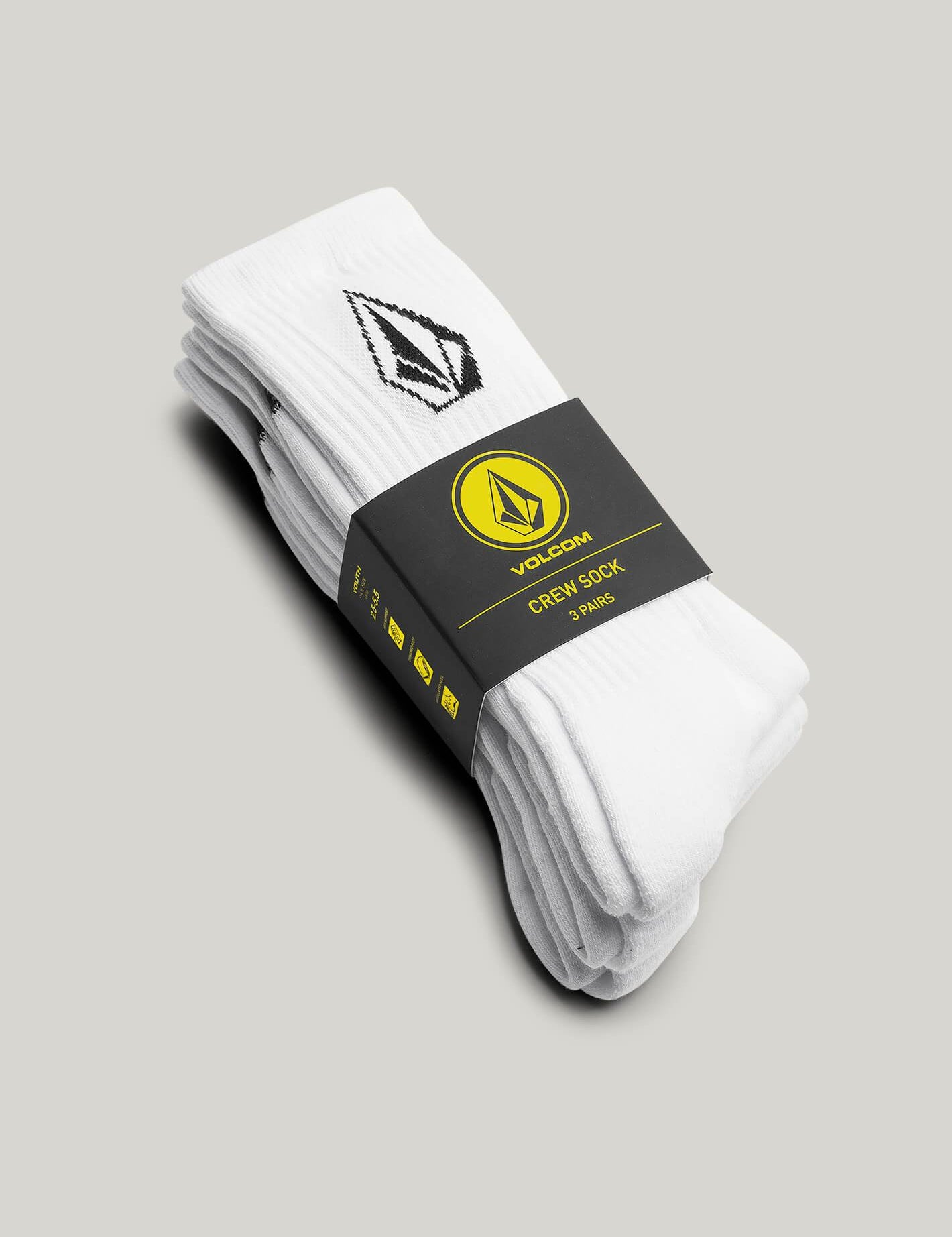 VOLCOM SOCKS - FULL STONE CREW 3PK