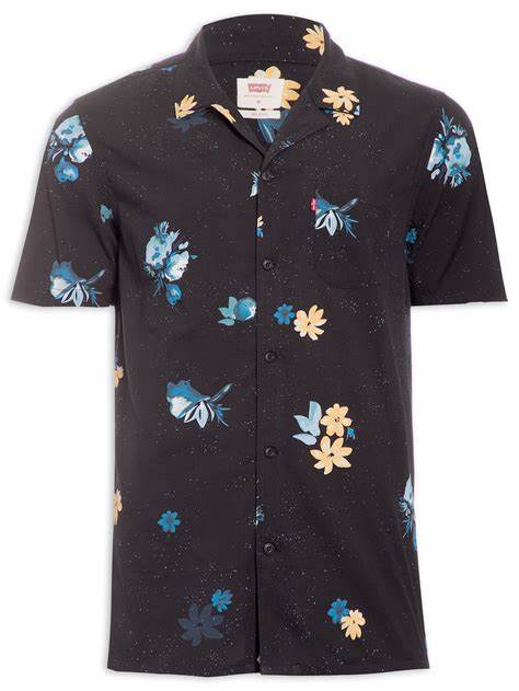 LEVIS S/S SHIRT - CLASSIC CAMPER GALAXY FLOWERS