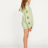 VOLCOM HOODIE - TRULY STOKED BF PULLOVER / SAGE