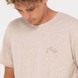 RUSTY T-SHIRT - ONE HIT HEMP SS TEE / LIGHT FENNEL