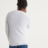 SUPERDRY CREW - EDIT LINEN COTTON COOLMAX CREW / PALE SILVER MARLE