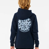 RIPCURL HOODIE - WETSUIT ICON HOOD BOYS / NAVY