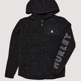 HURLEY FLEECE - POLAR PROTECT FLEECE ZIP / BLACK HEATHER