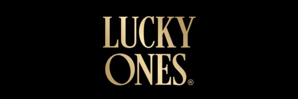 Lucky Ones Casino lobby with pokie tiles and welcome offer